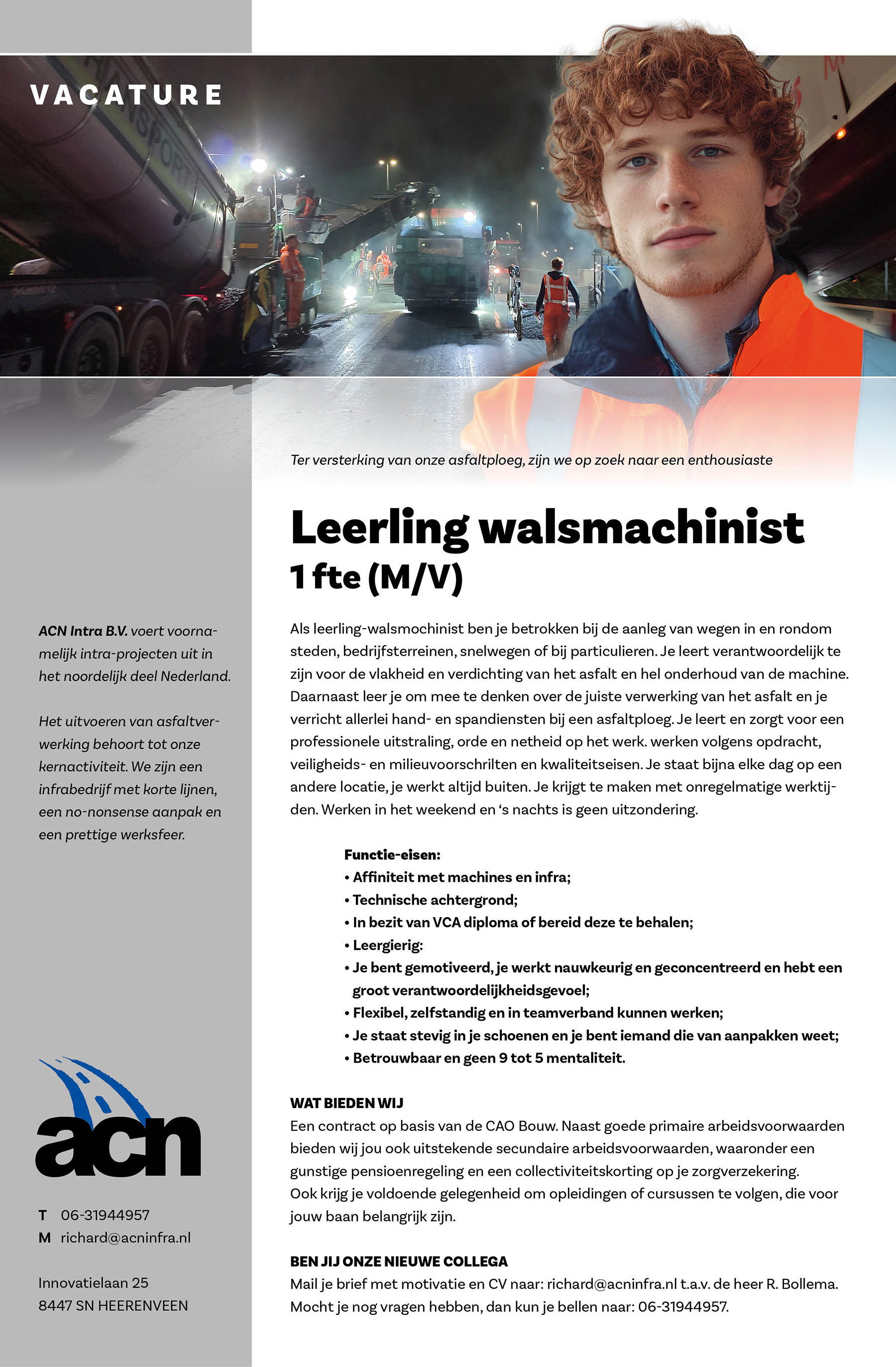 Leerling walsmachinist